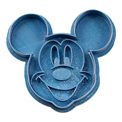 Imagen de Cuticuter Mickey Mouse Cara Cortador de Galletas, PLA, Azul