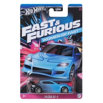 Imagen de Hot Wheels Coche Mazda RX 8 Mujeres de Fast and Furious Modelo Die Cast Scala 1:64 Longitud 7 cm HRW37