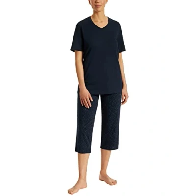 Imagen de Uncover BY Schiesser Schlafanzug SET Pijama, Mujer, Talla: 36, Dunkelblau
