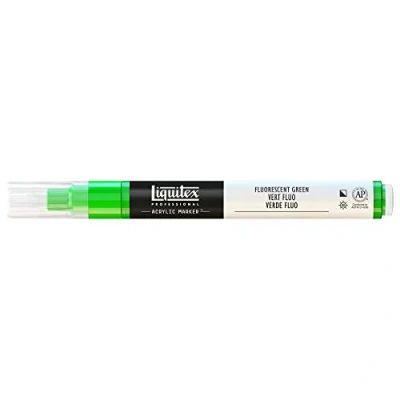 Imagen de Liquitex Rotulador de Pintura acrílica, Punta Fina, Verde Fluorescente, 2 mm