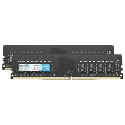 Imagen de BRAINZAP 16GB DDR4 RAM DIMM PC4 2666V UA2 11 1Rx8 2666 MHz 1.2V CL19 Memoria sin búfer (2 x 8 GB)