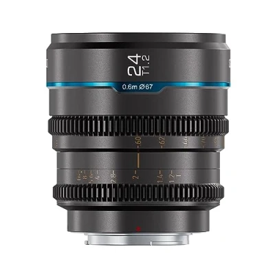Imagen de SIRUI Night Walker 24mm T1.2 S35 Lente de Cine con Montura E, Enfoque Manual APS C Apertura Grande para A6100, A6400, NEX 3, 5, 7 MS24E G