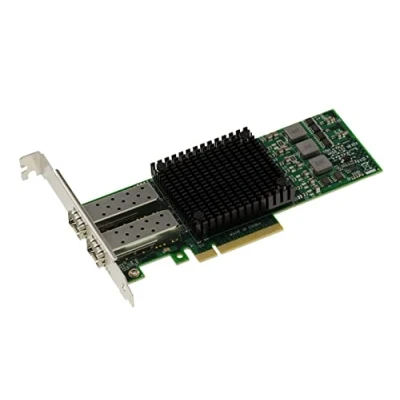 Imagen de Kalea INFORMATIQUE Tarjeta controladora PCIe LAN 10G Fibre SFP+ con 2 Puertos LC y chipset BROADCOM BCM57810 Adaptador de Red Fibra Ethernet 10GbE