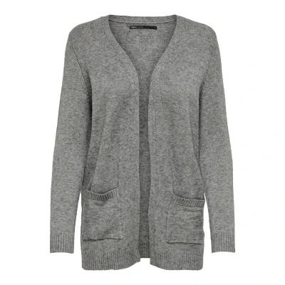 Imagen de ONLY OPEN NOOS Chaqueta de punto, Mujer, Talla: Small, Medium grey melange