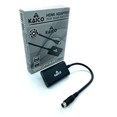 Imagen de Kaico Adaptador HDMI Sega Saturn 1080p para Uso con Soporta Salida de Video S Consolas PAL y NTSC Interruptor relación Aspecto 16:9 o 4:3