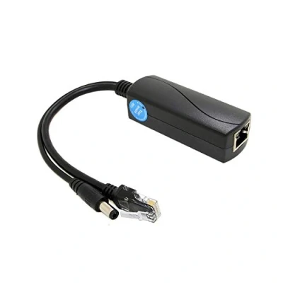 Imagen de Revotech 12V/2A Activo, PoE Divisor DC 5.5*2.5mm Enchufe, 48V to Salida, Cumple la Norma IEEE802.3af/at , Adaptador para cámara IP (PS5712AT)