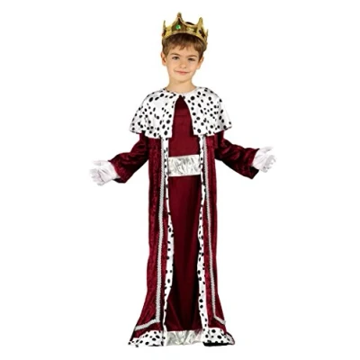 Imagen de Guirca 445457 Disfraz infantil de Rey Mago, Color rojo, 7 9 años (42427.0)