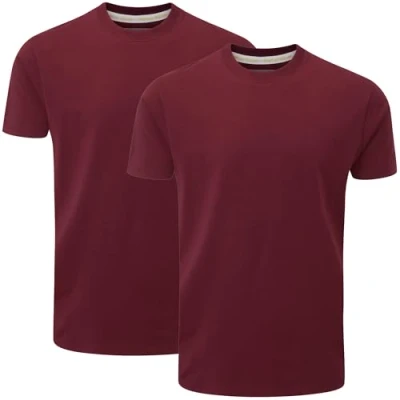 Imagen de Charles Wilson Paquete 2 Camisetas Cuello Redondo (L, Port (0824))