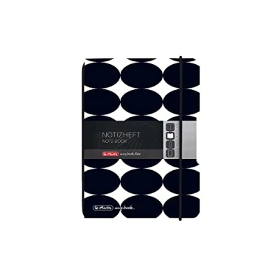 Imagen de Herlitz 50039791 Cuaderno flexible A6, 40 hojas, diseño de puntos, 1 unidad, color negro