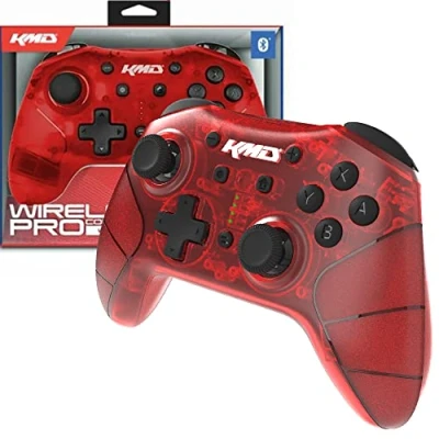 Imagen de Kmd Switch Pro Wireless Controller Red (Nintendo Switch)