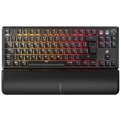 Imagen de Corsair K70 Pro TKL RGB Teclado para Juegos con Cable Magnético Mecánico Interruptores Ajustables MGX Hyperdrive Prelubricados Rapid Trigger Efecto Hall Sondeo de 8.000 Hz QWERTY Negro
