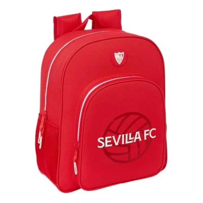 Imagen de Safta SEVILLA FC Mochila Escolar Niño, Infantil, Adaptable a Carro, Ideal para Niños en Edad Escolar, Cómoda y Versátil, Calidad Resistencia, 32x12x38 cm, Color Rojo