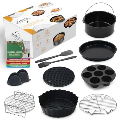 Imagen de MARUPA Accesorios Freidora de Aire Air Fryer Accesorios, Moldes para Aire, sin Aceite, Cosori, AirFryer Cecotec, Utensilios Aire.