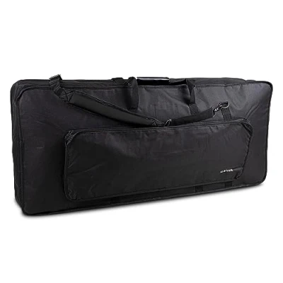 Imagen de bolsa para teclado Basic, 108x45x18 cm, con bolsillo música, negro, resistente al agua y a la rotura