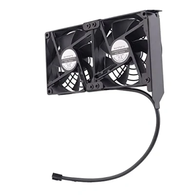 Imagen de euroharry Ventilador de tarjeta gráfica 2 x 92 mm alto flujo aire, Enfriador soporte PCI GPU, admite 5V, 7V, 12V, placa base