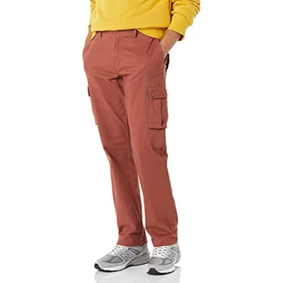 Imagen de Amazon Essentials Pantalón corto cargo, elástico y de corte clásico (disponible en tallas grandes largos especiales) Hombre, Arcilla, 40W / 32L
