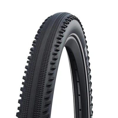 Imagen de Schwalbe Pneu 26x2.10 (54 559) Hurricane Hs499 Addix Reflex E25 Neumáticos para Bicicleta, Unisex Adulto, Negro