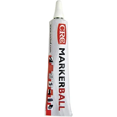 Imagen de CRC 30158 AB MARKER BALL Marcador de pintura permanente con bola acero. Blanco 50 ml