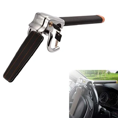 Imagen de Beikalone bloqueo para volante de coche, dispositivos antirrobo con martillo seguridad, ajuste universal coches, camiones ligeros, furgonetas y SUV