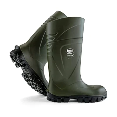 Imagen de Bota de Trabajo Robusta para Mujeres y Hombres sin Puntera Acero Seguridad, Uso agrícola, Garantiza una excelente adherencia, protección Aislamiento 30 Grados, Verde, EU 40