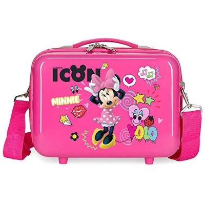 Imagen de Disney Enjoy Minnie Icon Nececer Adaptable Rosa 29x21x15 cms ABS