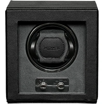 Imagen de ROTHWELL Bobinador de reloj individual para relojes automáticos con motor silencioso múltiples velocidades y ajustes rotación (negro/gris)