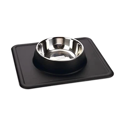 Imagen de Karlie Silicona INOX Cuenco Dex (350 ml), Color Negro