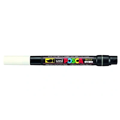 Imagen de Posca Uni Ball PCF 350 Cepillo Punta Rotulador Blanco Individual Pluma