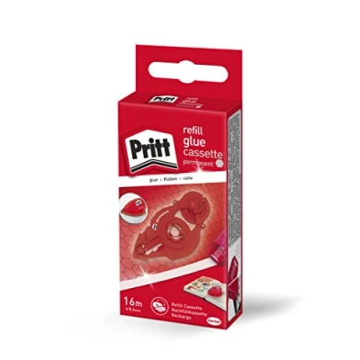 Imagen de Pritt 10 rollos de cinta adhesiva permanente, aplicación precisa, alta calidad con panal, longitud la cinta: 16 m, ancho banda: 8,4 mm