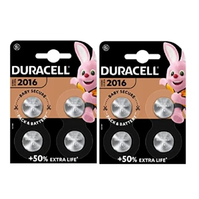 Imagen de 8X Duracell 2016 Lithium (2 blísters de 4 pilas) 8 pilas