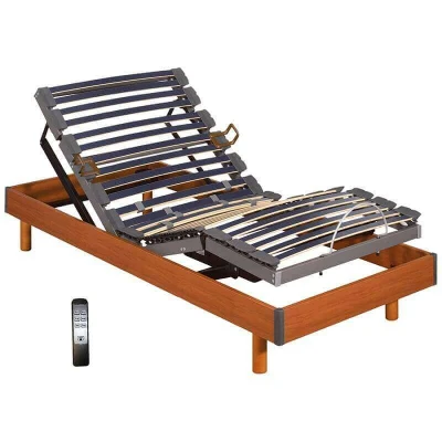 Imagen de PIKOLIN, somier multiláminas articulado Motor con Bastidor Madera, 5 Planos de articulación y Mando. Montaje en Domicilio Incluido, 105x190, Modelo Futurlam