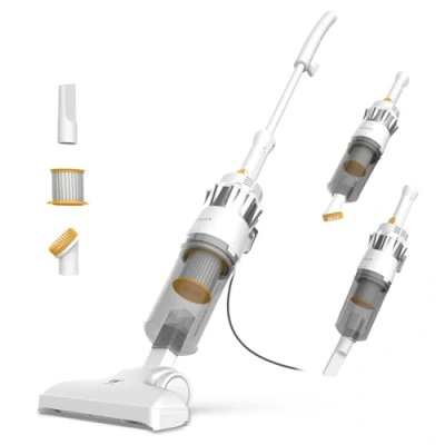 Imagen de Newlux Aspirador Escoba con Cable 2en1 V900, 800W, Depósito 2L, 16.5 Kpa, Triple Sist. Filtrado (F.HEPA) y Tecnología Ciclónica, 5m de Acción, Eficiencia Energética a (Blanco)