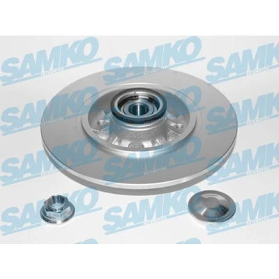 Imagen de SAMKO R1078PRCA Disco de freno 260 8 5 macizo revestido con juego cojinetes rueda, anillo sensor ABS accesorios RENAULT: Megane 4 norauto,