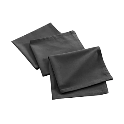 Imagen de Douceur d&#039;Intérieur Mistral 3 servilletas de Mesa, Color Antracita, 40 x cm