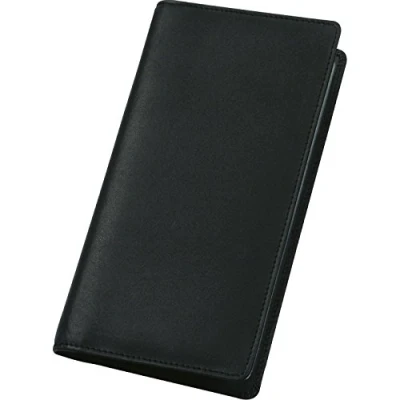 Imagen de ALASSIO 41006 Álbum de Tarjetas Visita Piel sintética, Funda para en Negro, Visita, Aprox. 20 x 11,5 1,5 cm, Carpeta 120