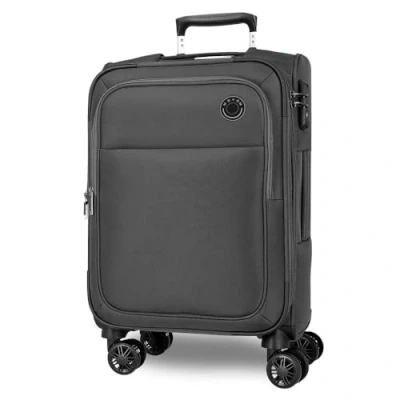 Imagen de Movom Atlanta Maleta de Cabina Gris 37x56x20 cms Blanda Poliéster Cierre TSA 34L 2,9 kgs 4 Ruedas Dobles Equipaje Mano