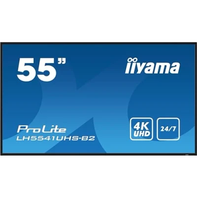 Imagen de iiyama 55 3840x2160, 4K UHD IPS Panel, 1% Haze, Landscape and, W128829870 (Panel, and Portrait Mode, Speakers 2X 10W, VGA, 3X HDMI)