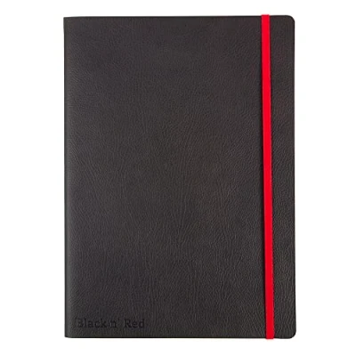 Imagen de negro n &#039;rojo A5 diario carcasa blanda Parent, color B5