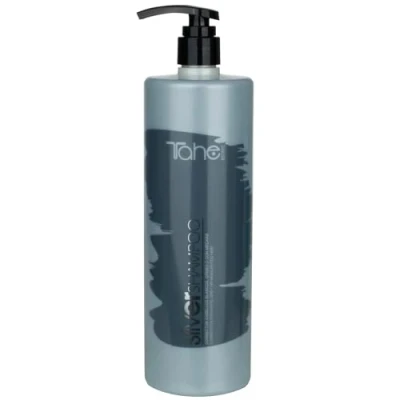 Imagen de Tahe Silver Champú Corrector del Tono para cabellos blancos, grises, rubios o con mechas (1 l (Paquete de 1))