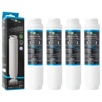 Imagen de FilterLogic FFL 110B 4x Filtro de agua compatible con BALAY SIEMENS BOSCH NEFF UltraClarity 11034151 KSZ50UC0 Cartucho filtrante para frigorífico americano Ultra Clarity carbón cativo Water Filter