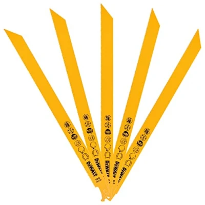 Imagen de DeWalt DT2355 QZ Hoja de sierra sable bi metal, longitud 305 mm, paso diente 1,8 2,5 para metal duro, goma, fibra vidrio o acero angulado