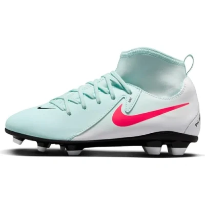 Imagen de Nike Performance JR Phantom LUNA II CLUB FG/MG Unisex Botas de fútbol con tacos para niños, Talla: 36.5, Mint/atomic red/off noir Zapatos