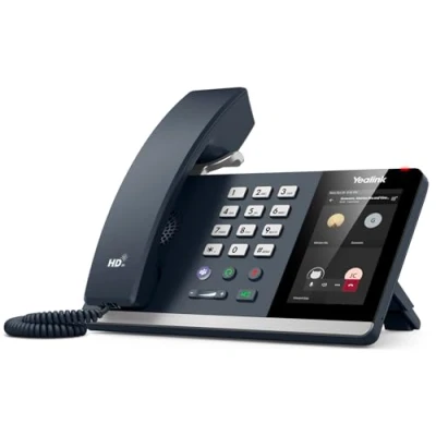 Imagen de Yealink MP54 E2 Certificado para Microsoft Teams &amp; Skype for Business, Teléfono de Escritorio PC, Emparejamiento Bluetooth, Pantalla táctil 4 Pulgadas, Ethernet Doble Puerto con PoE, HD