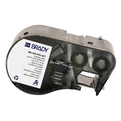 Imagen de M511 Brady M4 203 RO 427 etiquetas de vinilo laminado negro sobre blanco 25,40 mm x 44,45 (original)