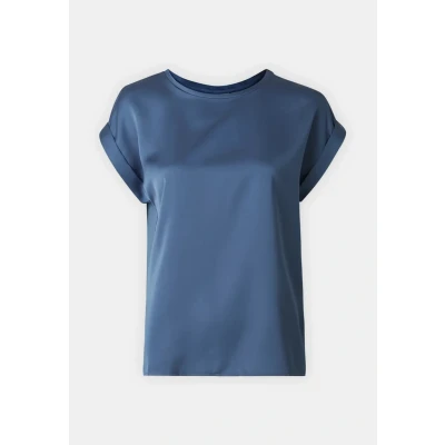 Imagen de VILA Viellette Camiseta básica, Mujer, Talla: 36, Bijou blue
