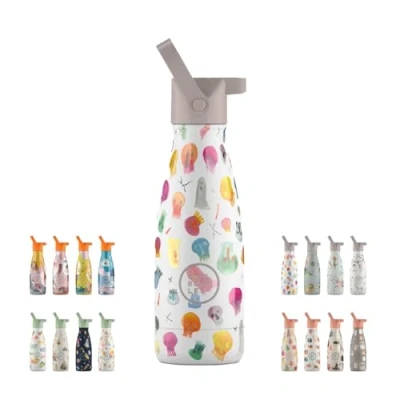 Imagen de Botella Térmica Infantil 260 ml Crazy Skulls de Agua Acero Inoxidable Bebidas Fías 36 Horas y Calientes 18 Acabado con Pintura en Relieve Sin BPA Cool Bottles