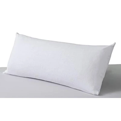 Imagen de Savel Funda de Almohada Impermeable con Cremallera 40 x 70 cm Protector Tejido Rizo 100% Algodónn Transpirable Barrera PU Resistente al Agua y Antiácaros