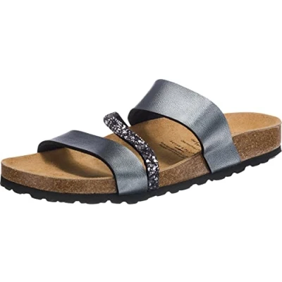 Imagen de Lico Bioline Glitter, Mules Mujer, Anthrazit, 38 EU