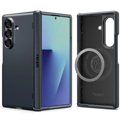 Imagen de Spigen Funda Slim Armor Pro MagFit Compatible con Samsung Galaxy Z Fold 7 Metal Pizarra