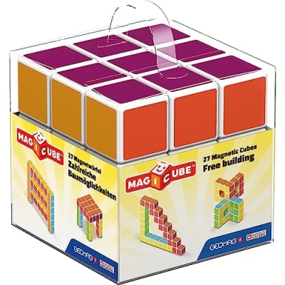 Imagen de Geomag Magicube Cubos magneticos, Multicolor, 27 Piezas, 128